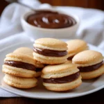 biscuits sandwichs au Nutella sans cuisson, décorés de sucre glace