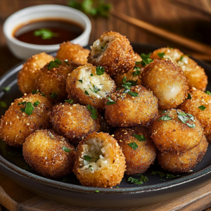 Champignons panés au parmesan et paprika dorés au four sur une plaque de cuisson