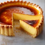 La texture crémeuse et lisse d’un flan pâtissier à la vanille