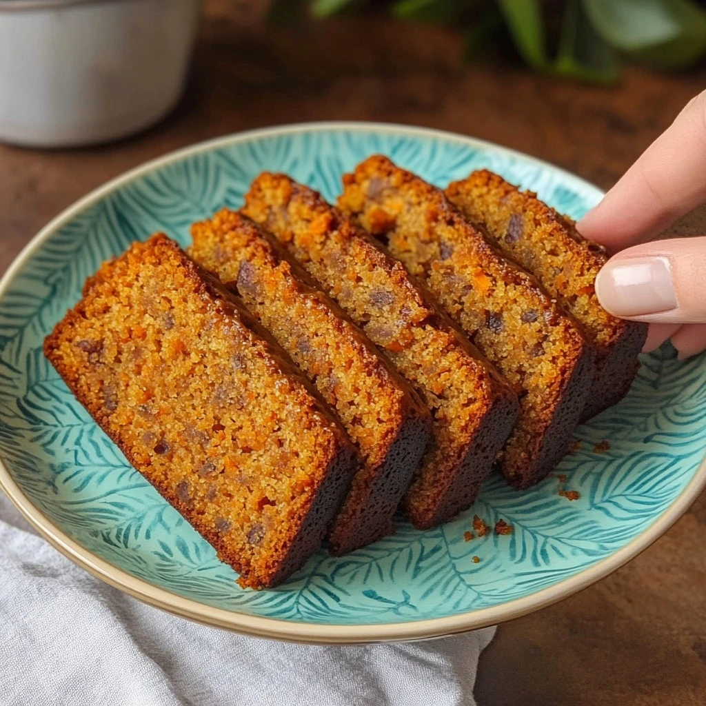 Gâteau aux carottes moelleux nappé de glaçage et décoré de noix croquantes