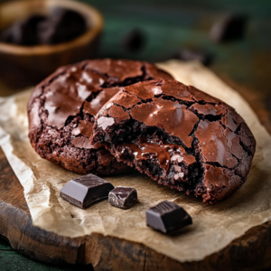 Cookies façon brownie, craquelés à l’extérieur, ultra fondants à l’intérieur
