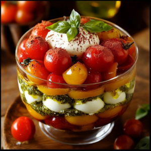 Tiramisu Salé Tomates & Mozza