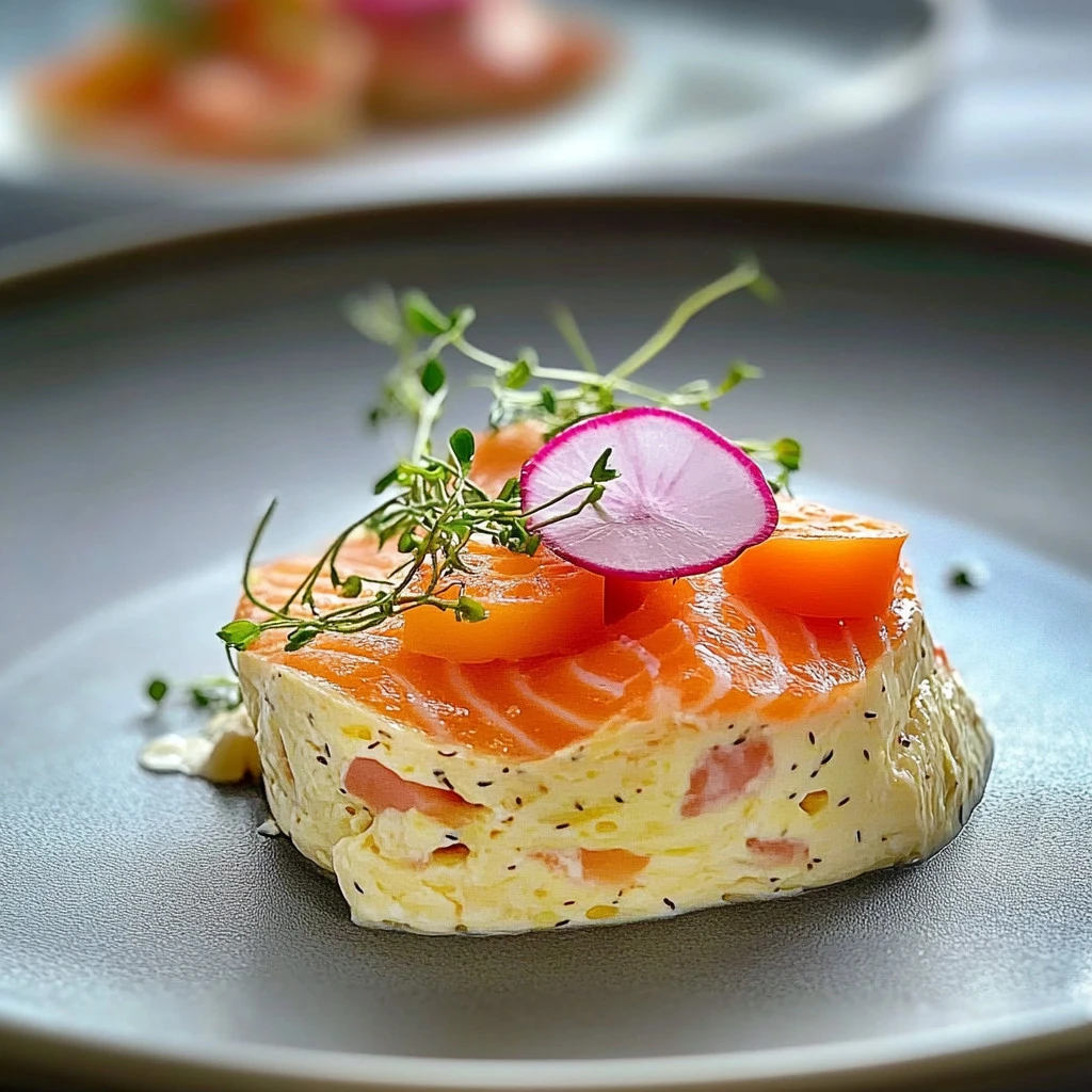 Pain de poisson express doré, prêt à être tranché, décoré de persil frais